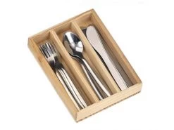 Glückskäfer Besteck Edelst.,12-tlg., Holzk.