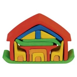 Glückskäfer Möbelhaus, Rot/blau