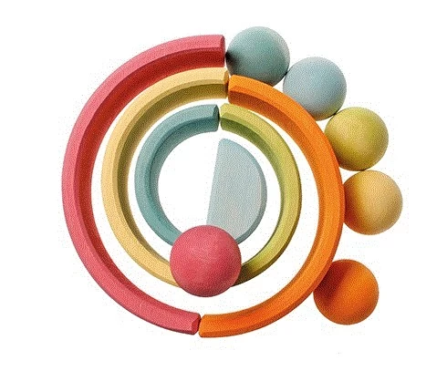 Grimms Massivholzkugeln 6tlg.pastell – Bild 2