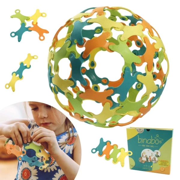 Binabo 60 Chips Mixed Colour Plastikfreies Konstruktionsspielzeug Aus Natürlichen Rohstoffen