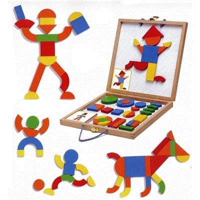 Djeco Holz Magnete Geoform – Bild 2