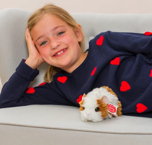 Hermann Teddy Meerschweinchen Gold/weiß 18 Cm Stofftier – Bild 2